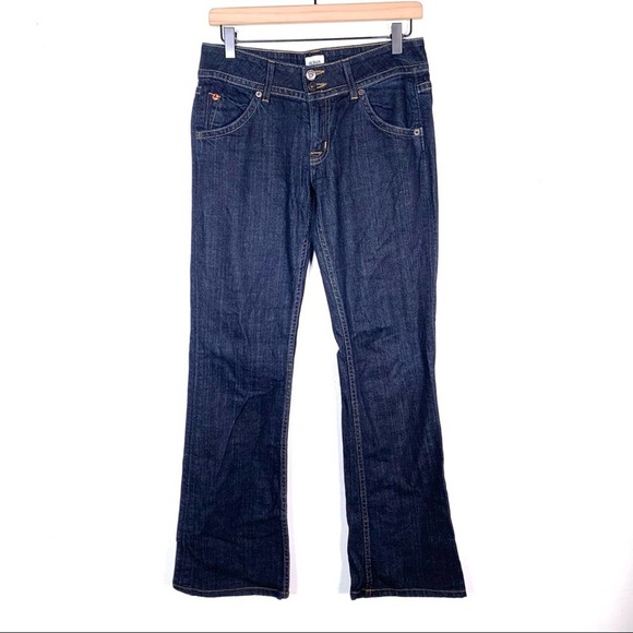 Hudson dark wash signature bootcut leg low rise five packet jeans size 27 - Picture 1 of 6